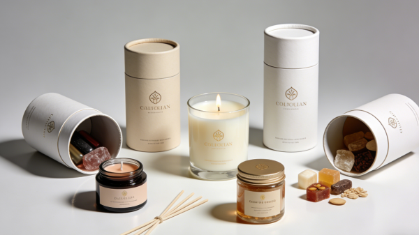 Custom paper tube packaging used for cosmetics, candles, food, and premium gift products