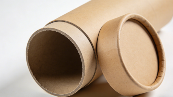 Durable structure of custom paper tube packaging with thick wound paperboard layers