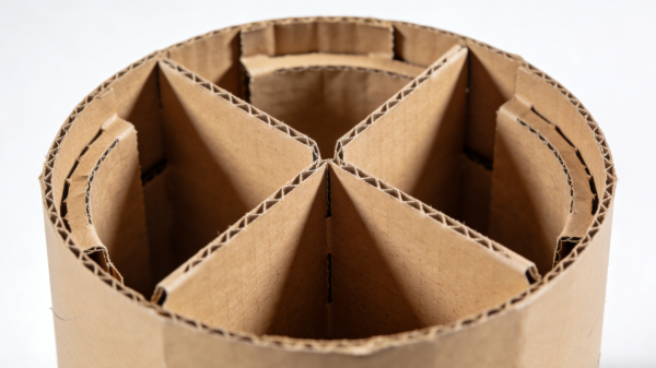Paperboard insert inside custom paper tube packaging for stable product positioning