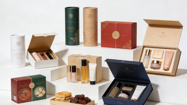 Paper tube packaging and traditional boxes used for premium cosmetics, gifts, and retail products