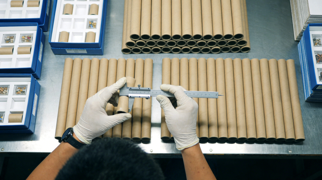 paper tube packaging quality inspection process